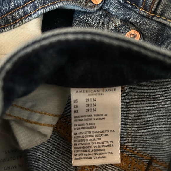Men’s AE EUC skinny jean. 29/34 Perfect condition. Holes came patched. - Picture 8 of 8